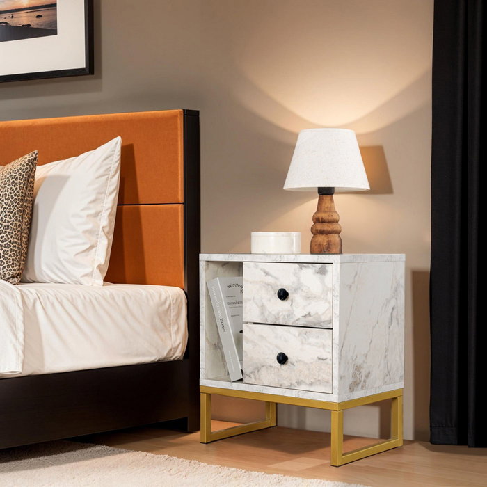 Nordure Glimmer - Fressia Marble, Gold Nordure Glimmer - Fressia Marble, Gold